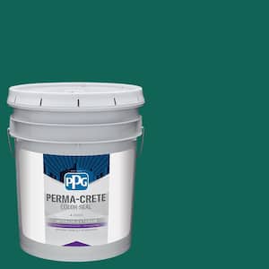 Color Seal 5 gal. PPG1141-7 Deep Veridian Satin Interior/Exterior Concrete Stain