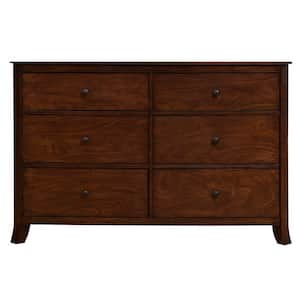 Baker 6-Drawer Dresser, Mahogany