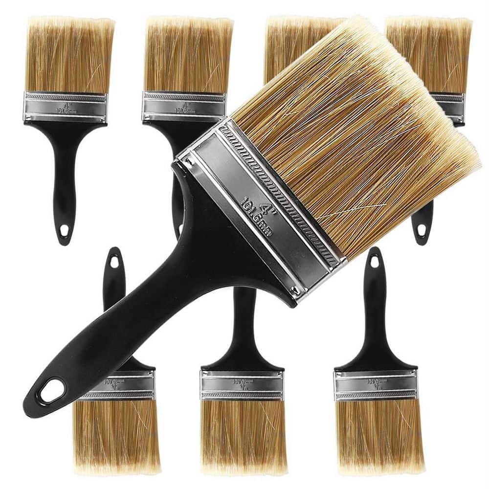 Dyiom 2 inch paint brush, flat paint brush professional paint tool with  plastic handle. 10pcs pack B08ZM1NBR8 - The Home Depot