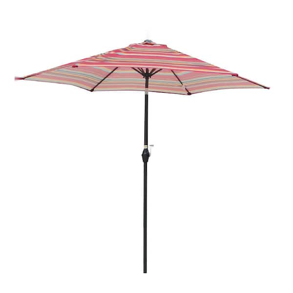 Miscool Bnbnba Umbrella Diameter in whole feet followed by 9 ft. Market Patio Umbrella in Red Striped