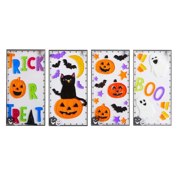 5.5 in. x 12 in. Assorted Halloween Gel Cling Assortment
