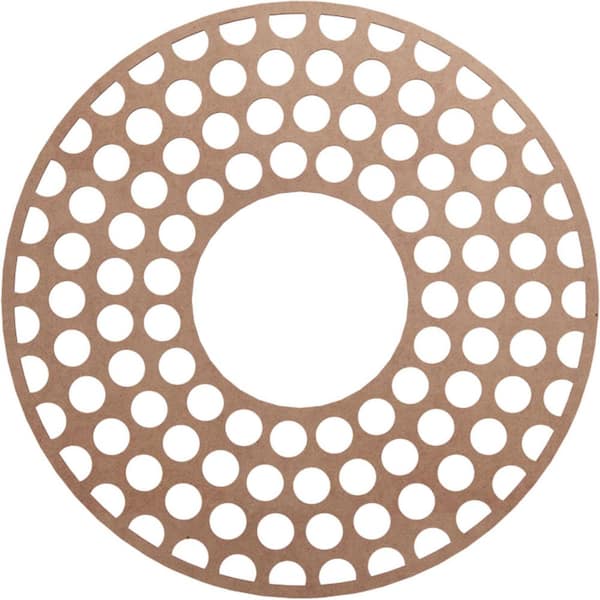 Ekena Millwork 32 in. x 12.25 in. x 0.375 in. Wood Medallion Moulding