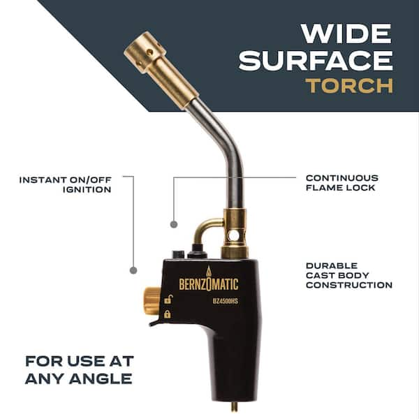 Bernzomatic Map-Pro and Propane Gas Wide Surface Blow Torch Head