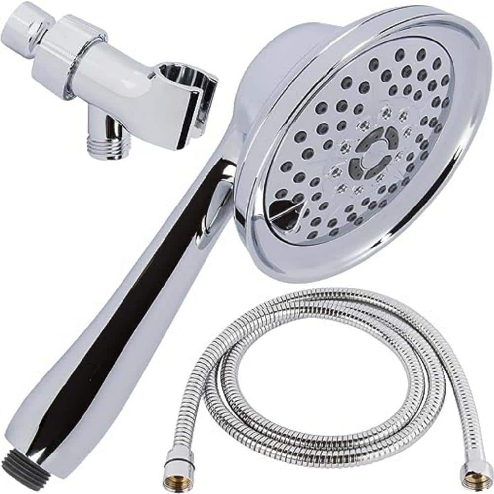 High Pressure Removable Head 3-Spray Wall Mount Handheld Shower Head 1.8 GP