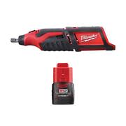 M12 12V Lithium-Ion Cordless Rotary Tool W/M12 2.0 Ah Compact Battery Pack