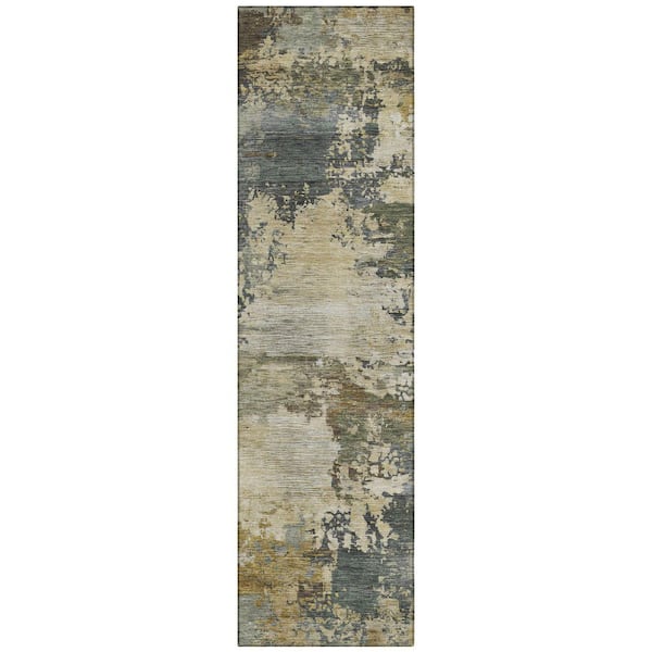 Addison Rugs Chantille Machine Washable Indoor/Outdoor Abstract ACN2067 Gray 2 ft. 3 in. x 7 ft. 6 in. Runner Rug