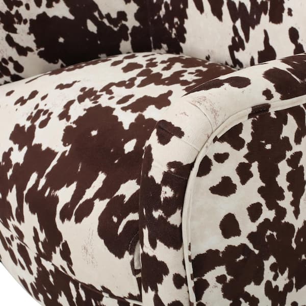 arabella cow print velvet club chair by christopher knight home