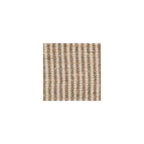 Natural Fiber 5 X 8 Natural/Ivory Striped Area Rug