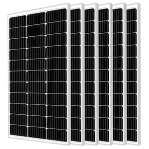 100-Watt 12 Volt Waterproof Monocrystalline Solar Panel Charger - 6 Pack