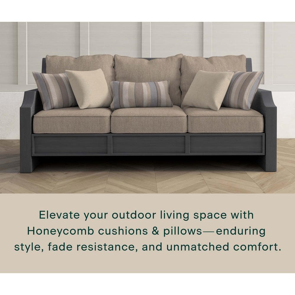 Textured Tan Deep Seating Outdoor Cushion Set