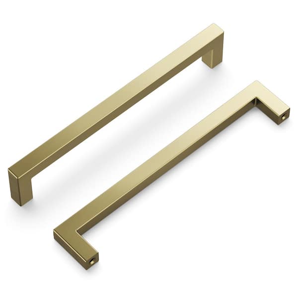 Skylight Collection 6-5/16 in. Modern Elusive Golden Nickel Bar Pull Handle for Kitchen, Bathroom, Furniture (10-Pack)