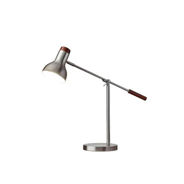 Adesso Watson 24 in. Brushed Steel Table Lamp