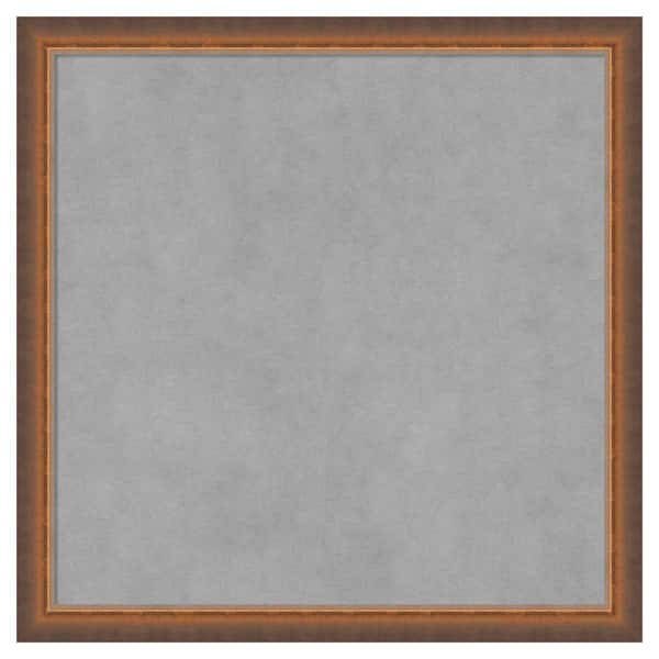Amanti Art Two Tone Bronze Copper 22 in. x 22 in Framed Magnetic Board