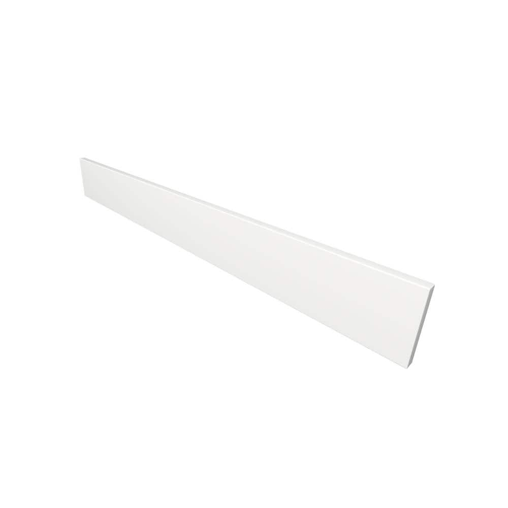 Dyconn Carrara 37 in. True Solid Surface Solid Surface Backsplash in ...