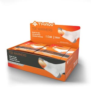 1 Size White Disposable Toe Heater (40-Pack)