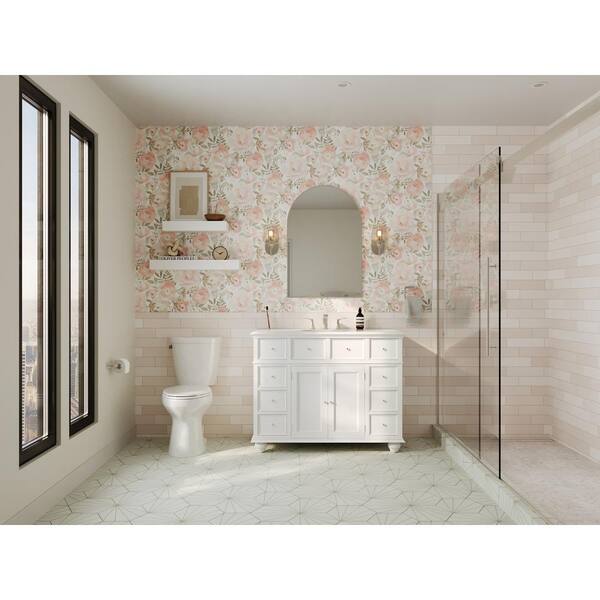 Daltile LuxeCraft Arteko Antique White 3 in. x 12 in. Glazed Daltile LuxeCraft Arteko Antique White 3 in. x 12 in. Glazed