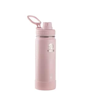 Actives 18 oz. Blush Insulated Stainless Steel Water Bottle with Spout Lid