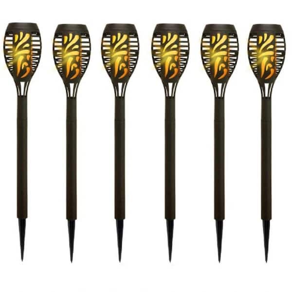 15 in. Solar Tiki Torch Light (6-Pack)