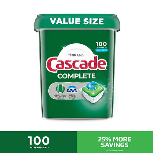Complete Action Pacs Fresh Scent Tablet Dishwasher Detergent (100-Count)