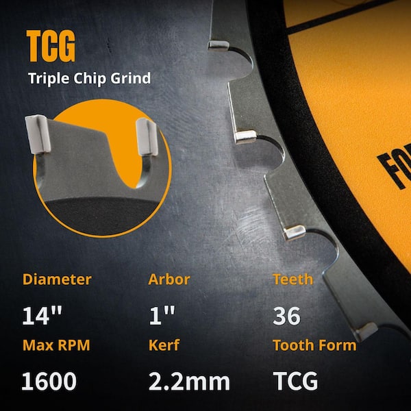 14 in. x 36 in. Tooth Multi-Material Saw Blade 14 in. x 36 in. Tooth Multi-Material Saw Blade