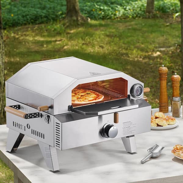 SKYSHALO 13 in. Gas Fired Pizza-Maker, Outdoor Pizza Oven