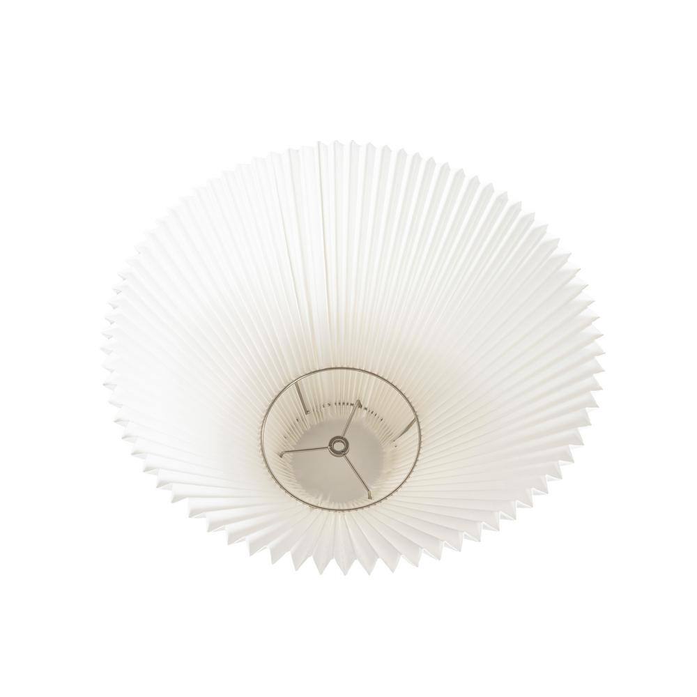 Louisa 22.5" Smoke Gradient Glass and Chrome Table Lamp with Pleated Shade