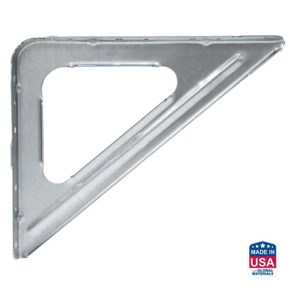 UPC 044315802003 product image for SBV 9 in. X 11 in. 16-Gauge Galvanized Shelf Bracket | upcitemdb.com