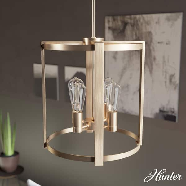 Hunter Astwood 6 Light Alturas Gold Island Chandelier Dining Room Light