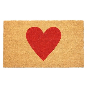 Red Heart Doormat, 30" x 48"