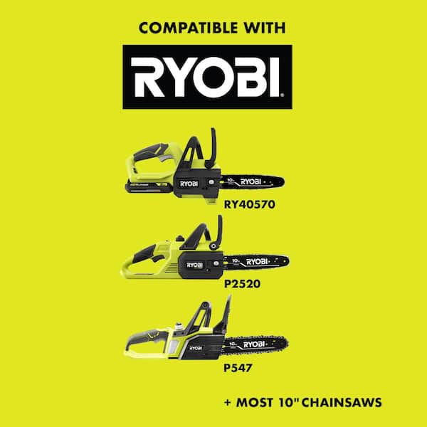 RYOBI 10 in. 0.043-Gauge Replacement Chainsaw Chain 40 Links (2