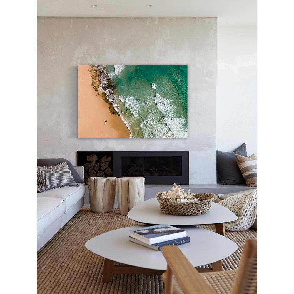 Karolis Janulis Blue and White Landscape Sports Canvas Print