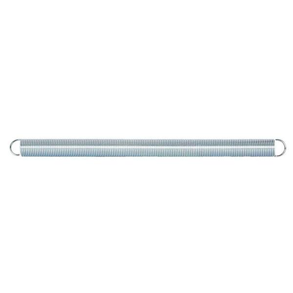 Prime-Line Extension Spring, Spring Steel Const, Nickel-Plated Finish, .054 GA x 9/16 in. x 8-1/2 in., Closed Single Loop, (1-Pack)