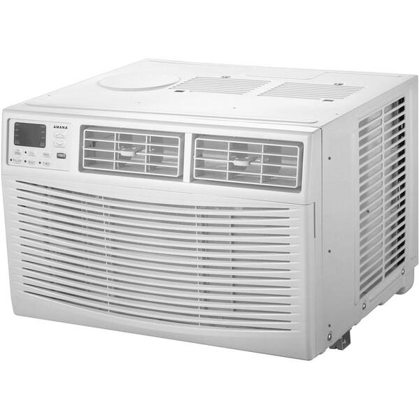 Amana 18 000 Btu Window Air Conditioner With Dehumidifier And Remote Amap182bw The Home Depot