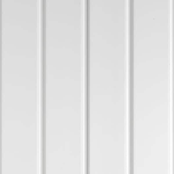 12.75 in x 0.5 in Rectangular Triple 4 in. Economy Solid Vinyl Soffit - Non-Ventilated