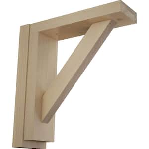 Ekena Millwork 2 1/2W X 10 3/4D X 10 1/4H Traditional Shelf Bracket Red Oak