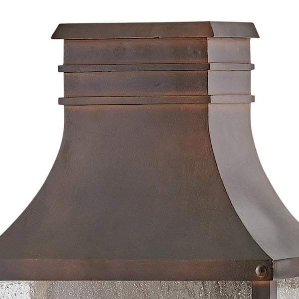 HINKLEY - Beacon Hill 2-Light Blackened Copper Hardwired Outdoor Wall Lantern Sconce