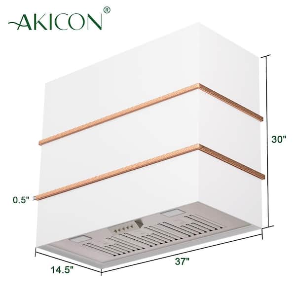 Akicon 36 in Stainless Steel Range Hood with Powerful Vent Motor