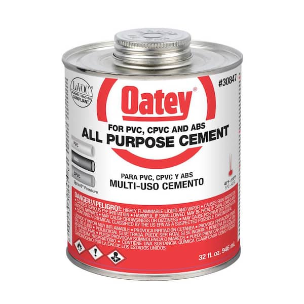 Oatey 32 oz. Medium Milky All-Purpose ABS, CPVC, PVC Cement