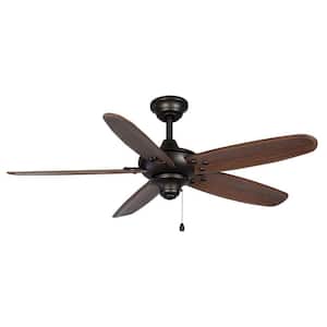 Altura 48 in. Indoor/Outdoor Bronze Ceiling Fan with Downrod and Reversible Motor; Light Kit Adaptable
