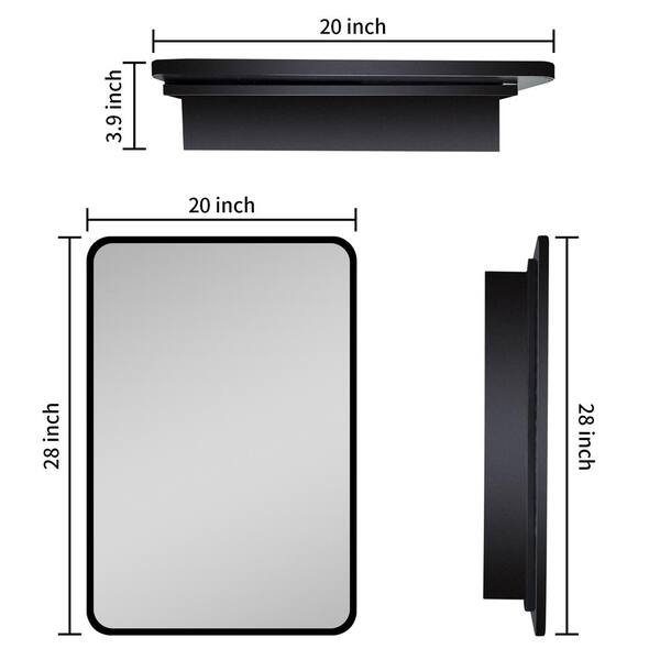 Jacuzzi 16-in x 20-in Rectangle Surface/Recessed Mirrored Medicine Cabinet Jacuzzi 16-in x 20-in Rectangle Surface/Recessed Mirrored Medicine Cabinet