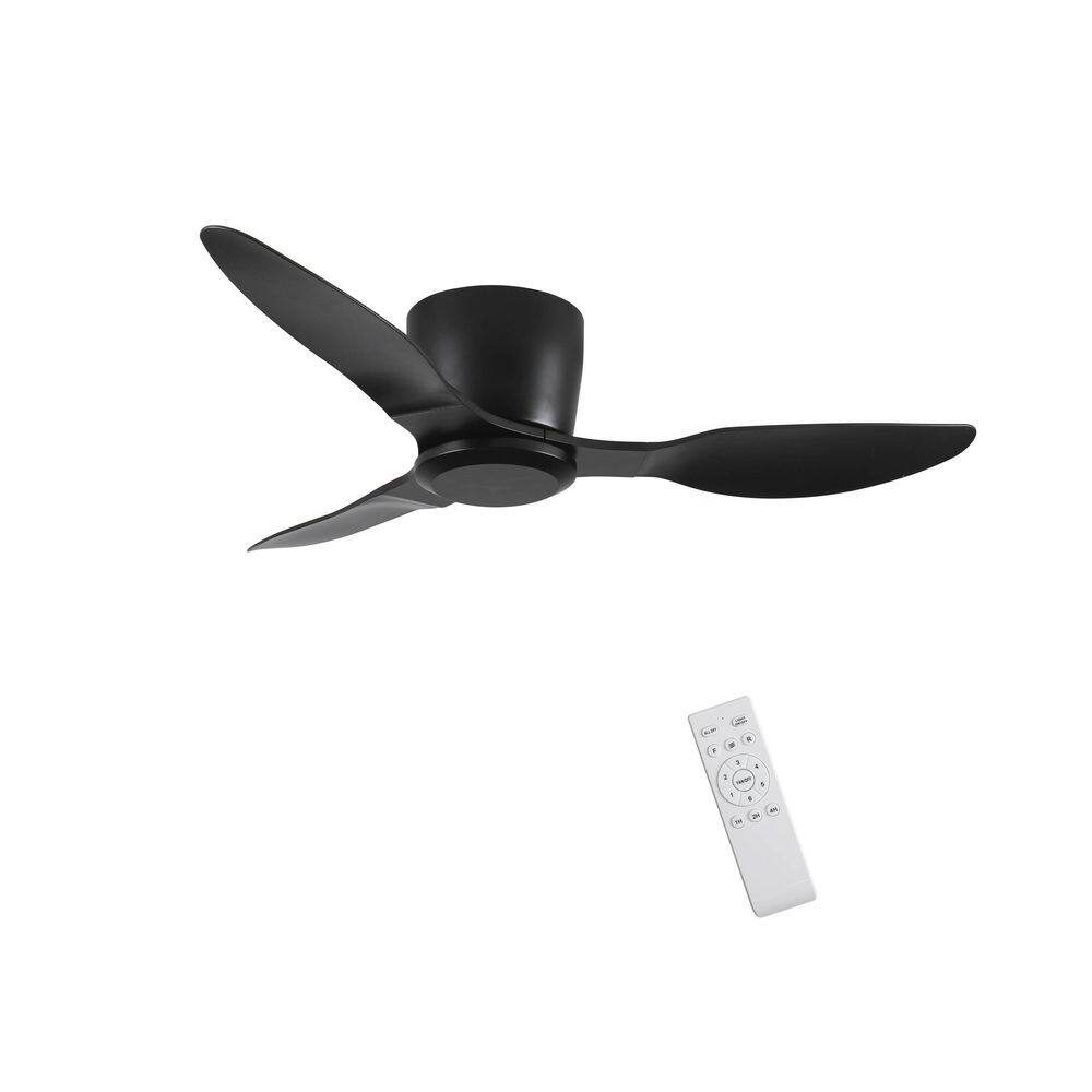 40 in. Black Standard Flush Mount Low Profile Ceiling Fan Without Light, 3‑Blade Reversible DC Motor, 6‑Speed price history on PriceWatchPro