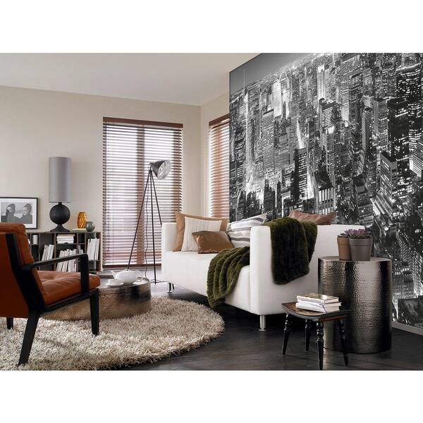 Ideal Decor 144 in. H x 100 in. W Midtown New York Wall Mural