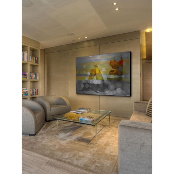 Unbranded 12 in. H x 18 in. W "Big City Nights" by Parvez Taj Printed Brushed Aluminum Wall Art