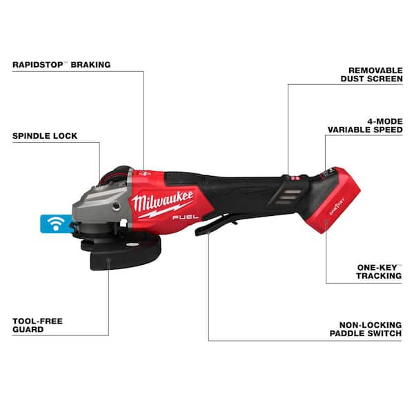 Milwaukee M18 FUEL ONE-KEY 18V Lith-Ion Brushless Cordless 4-1/2