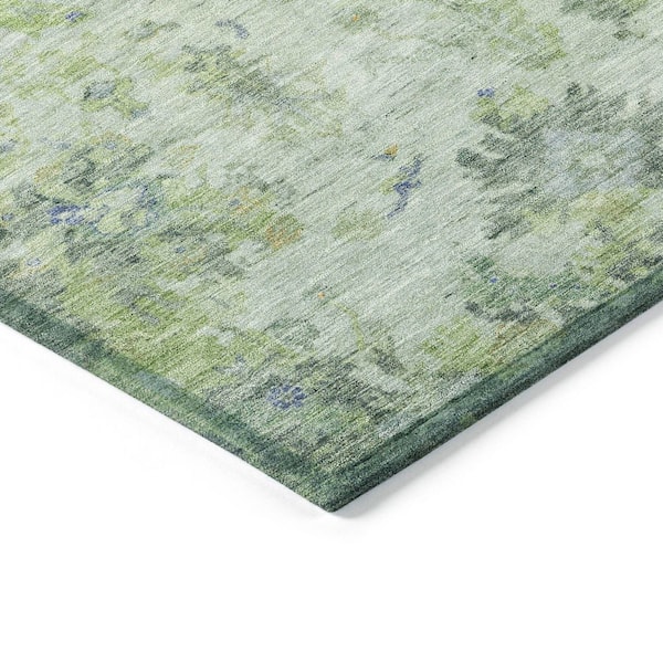 Chantille Machine Washable Indoor/Outdoor Abstract ACN2301 Aloe 10 ft. x 14 ft. Area Rug