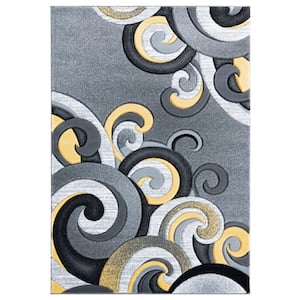 Bristol Rhiannon Yellow 1 ft. 10 in. x 2 ft. 8 in. Accent Rug