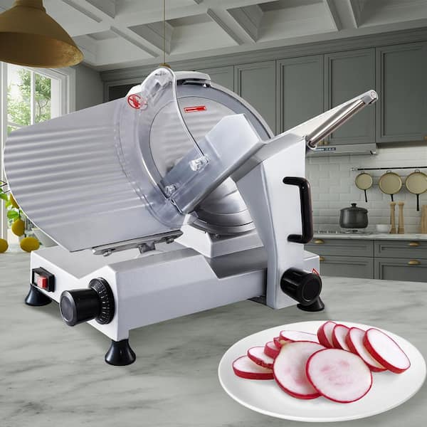 VEVOR Commercial Meat Slicer 12 in. Electric Meat Slicer Semi-Auto, Deli  Meat Cheese Food Slicer Commercial for Home use QPJ12JK-300A60HZ1V1 - The  Home Depot