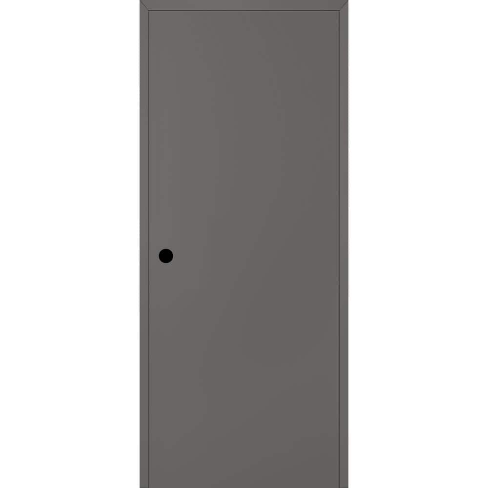 Optima DIY-Friendly 24 in. x 80 in. Right-hand Gray Matte Composite Wood Single Prehung Interior Door price history on PriceWatchPro