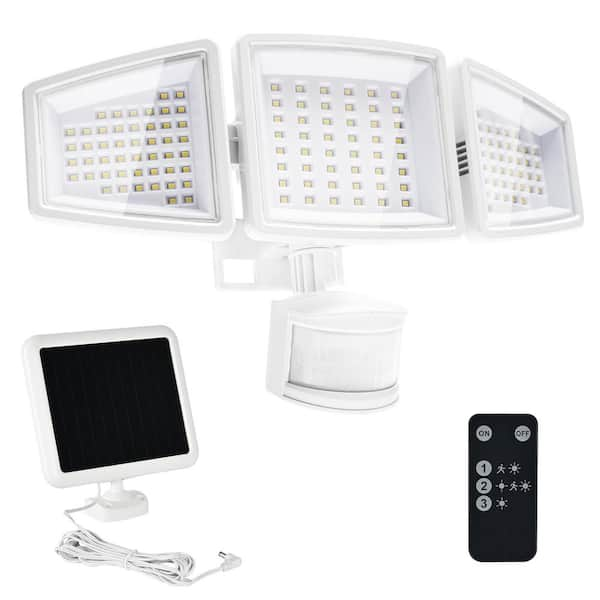 GIGALUMI 2-Watt 1800-Lumens White Motion Sensing Dusk to Dawn ...