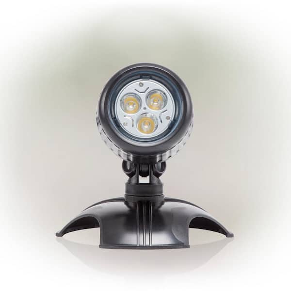 Alpine Corporation Set of 1 Warm White Outdoor with 3 LED Lights for Water Features and Garden